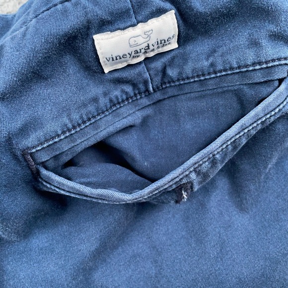 Vineyard Vines Shorts Mens 34 Blue Breaker Chino Cotton Stretch Preppy Casual - Picture 4 of 11